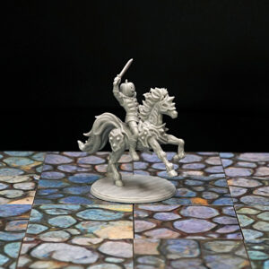 Żywiczna figurka 3D bohatera z towarzyszem 28-34mm RPG KREATOR