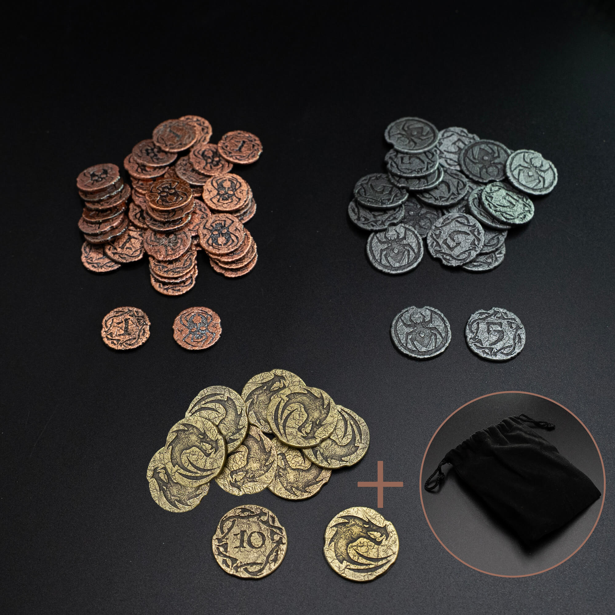 Brzdęk! Metalowe Monety – Zestaw Skarbów do Clank!, Brzdęk! i Katakumby - Image 8